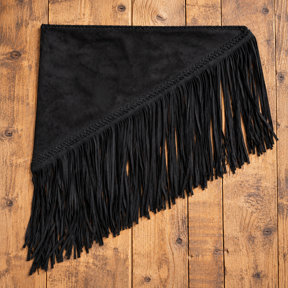 SIOUX — Foulard triangulaire à franges