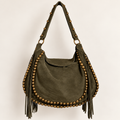 RAVEN — Sac en cuir à franges