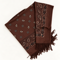 JUNE — Grand foulard bandana chocolat