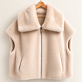 VERA — Gilet oversize en fausse fourrure