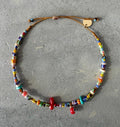 Bracelet Perle africaine Turquoise Heishi Oeil